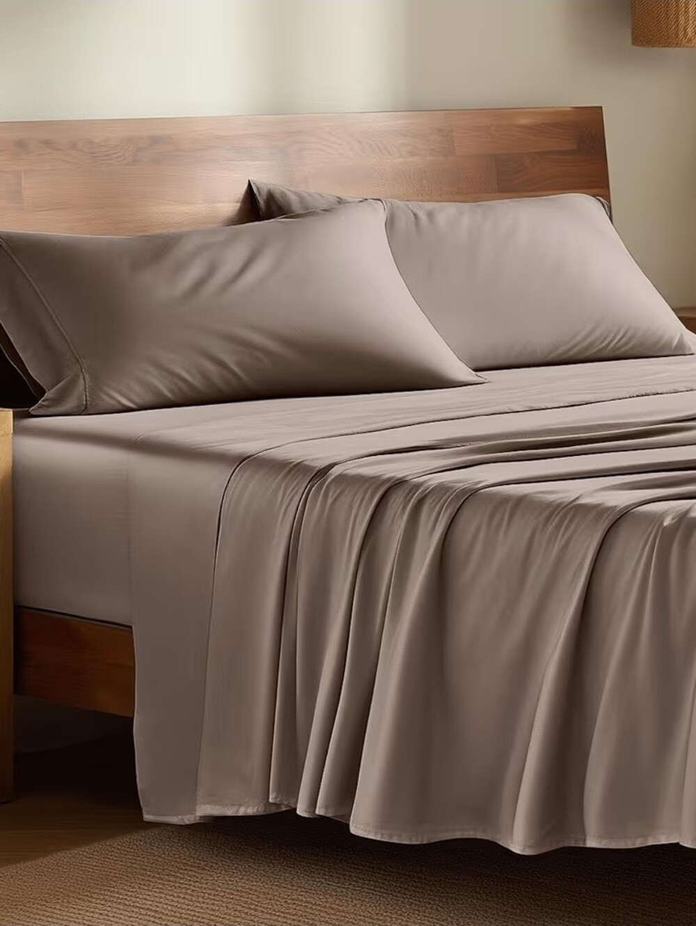 Bare Home taupe 100% Rayon Bamboo Sheet Set - Soft Home Bedding